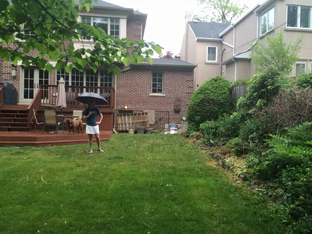 Toronto Backyard Renovation, before