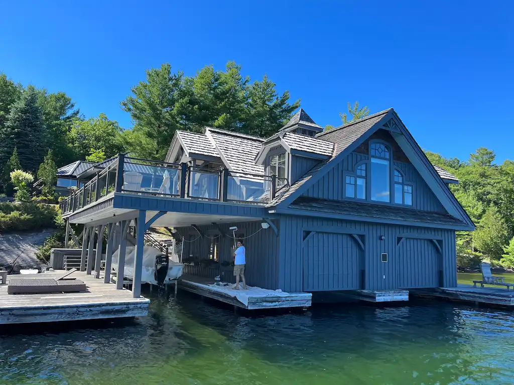 Boathouse Painting, after