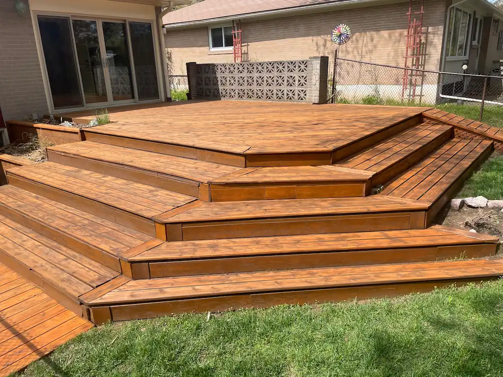 Deck Repair and Stain, after