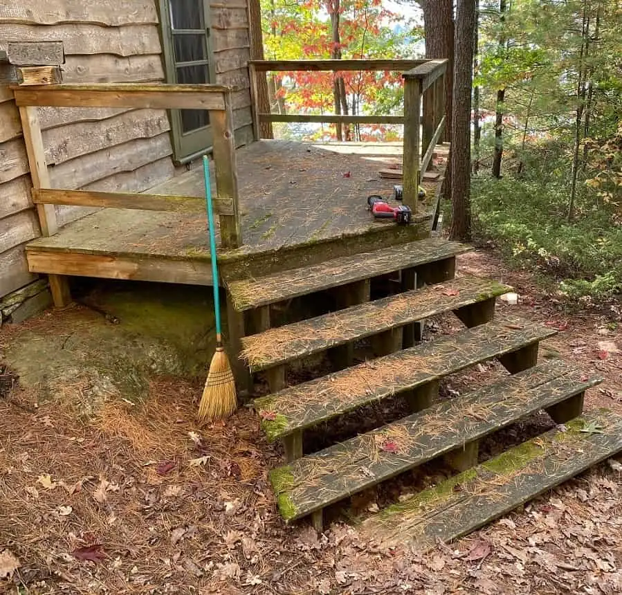 Deck and Stairs, before