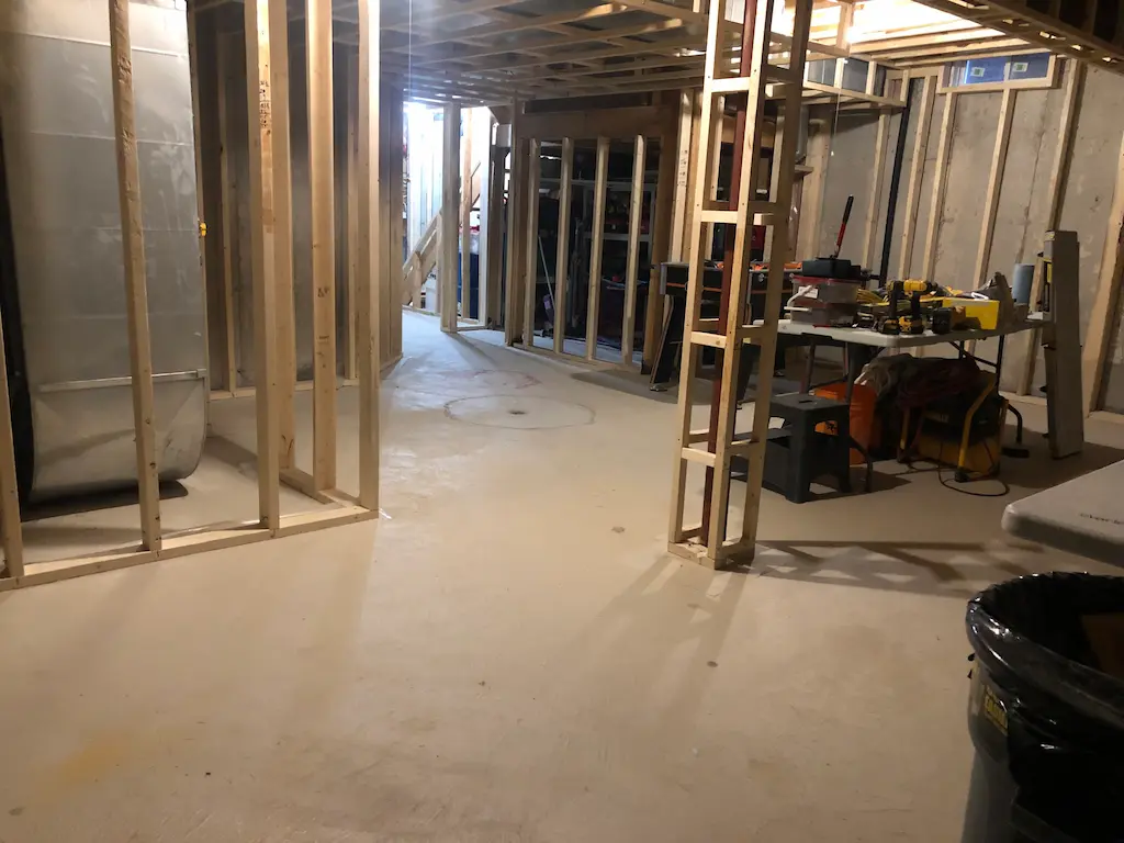 Burlington Basement Renovation before 1