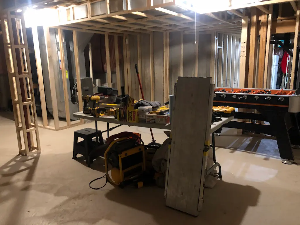 Burlington Basement Renovation before 3