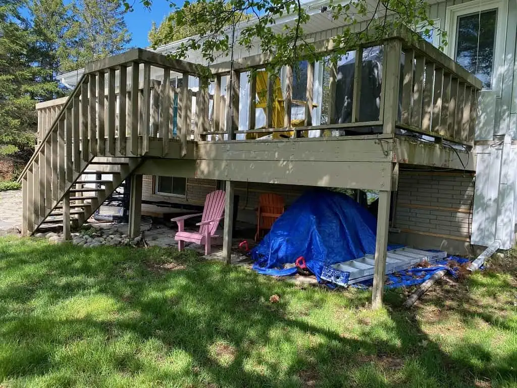 Huntsville Deck, before
