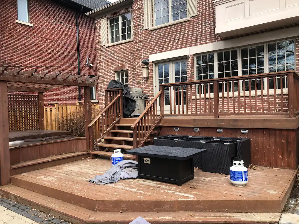 Glass Railing, before