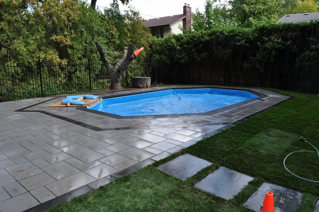 Pool Patio, after