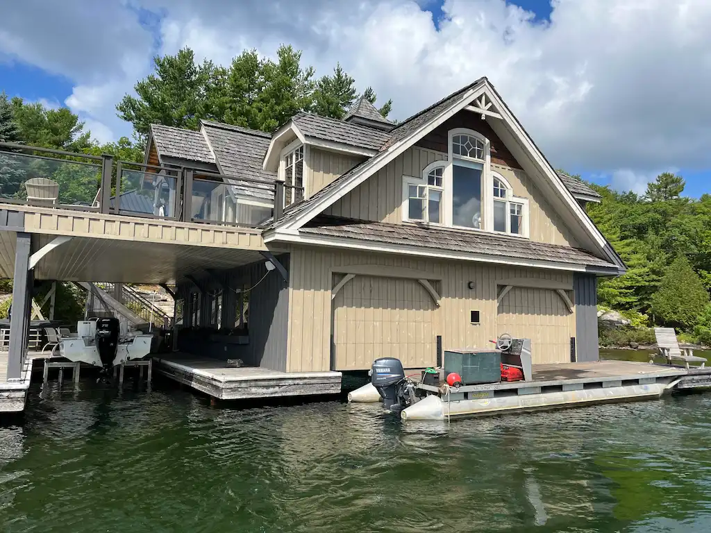 Boathouse Painting, before