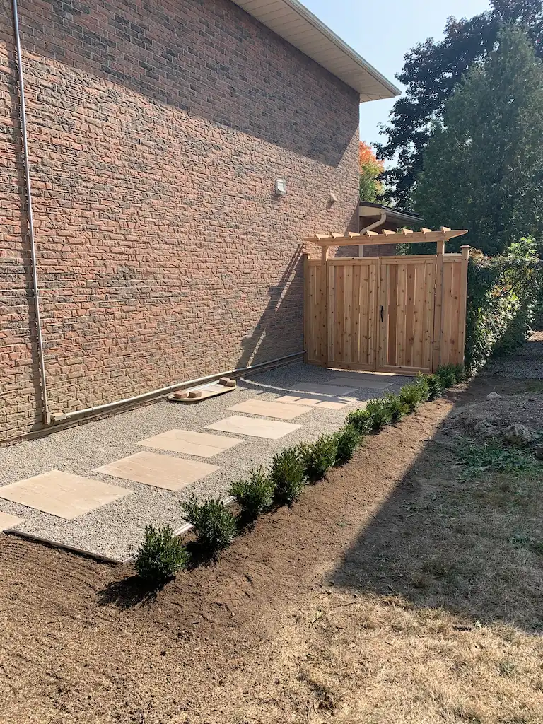 Gate and Walkway, after