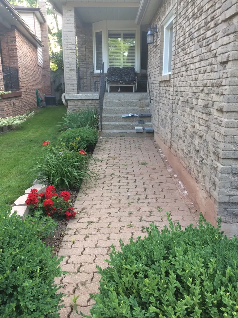 Oakville Porch Overlay and Walkway, before