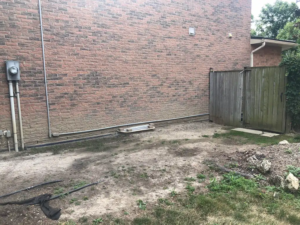 Gate and Walkway, before