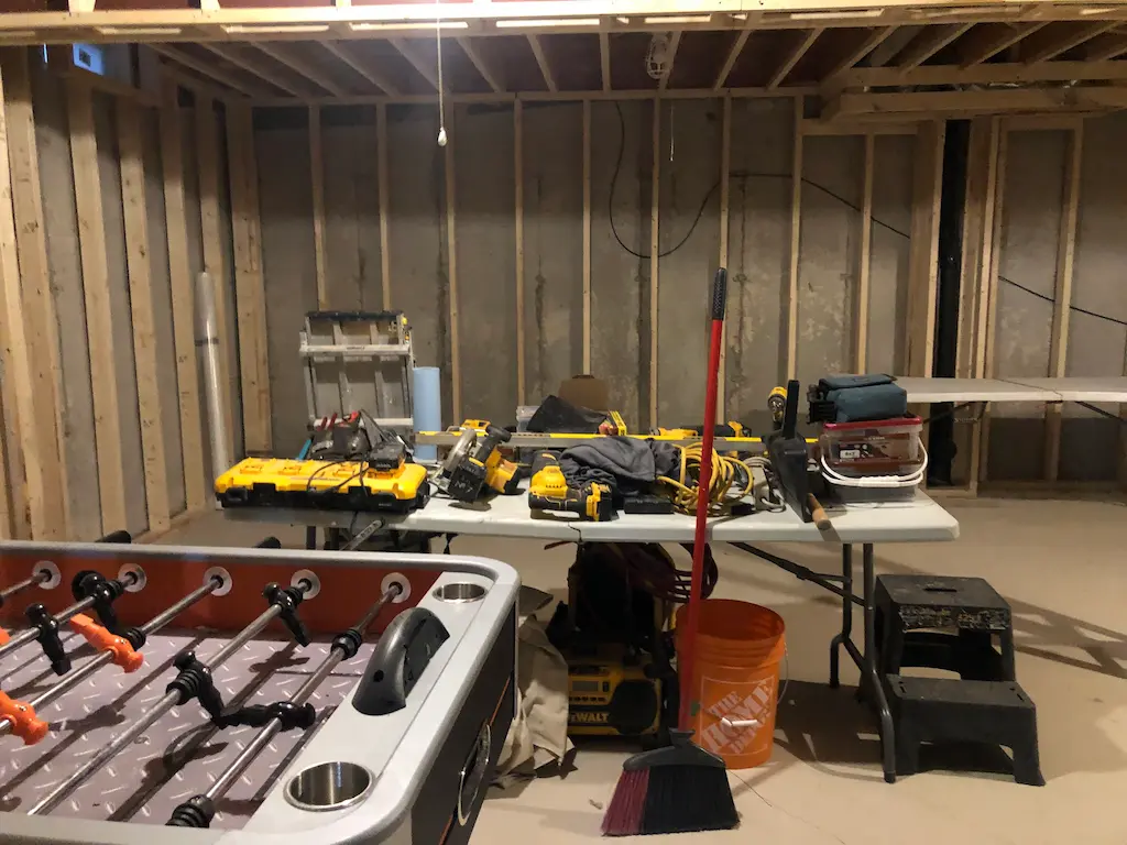 Burlington Basement Renovation, before