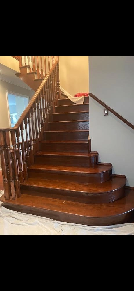 Staircase Painting, before