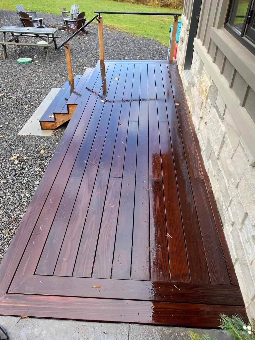 Thermo Ash Decking, after
