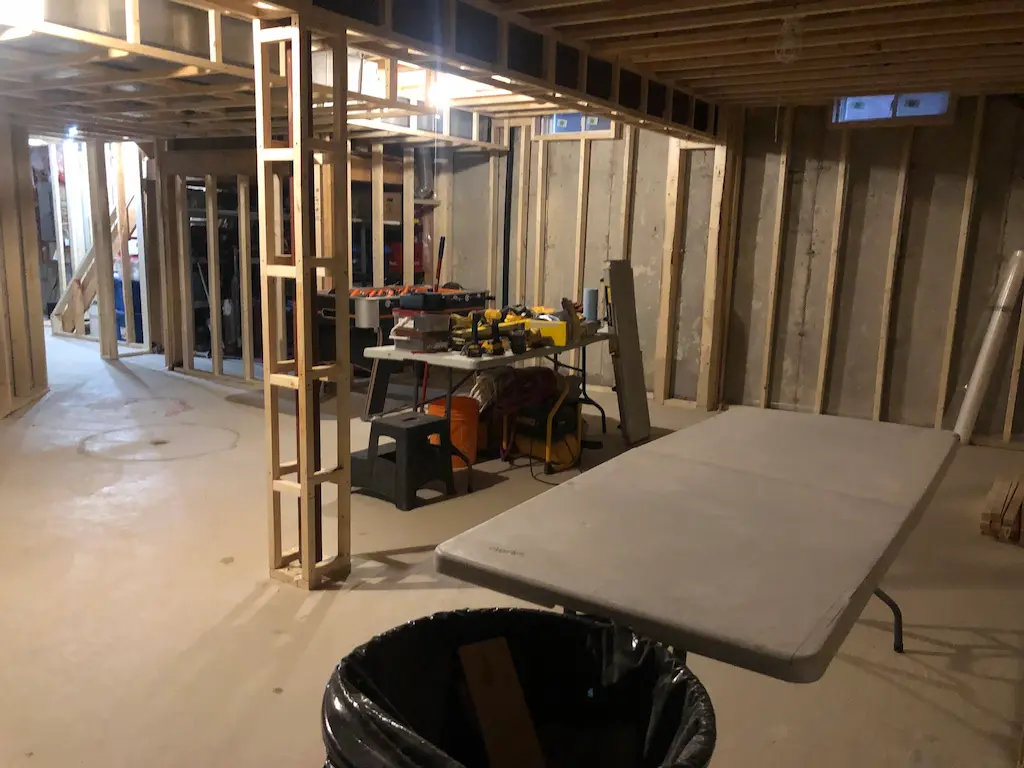 Burlington Basement Renovation before 2